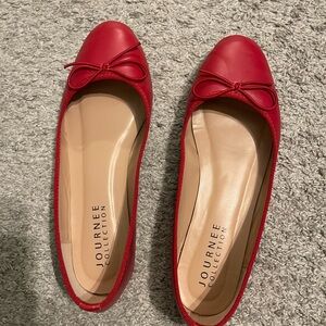 Journee Collection Women's Red Ballet Flats